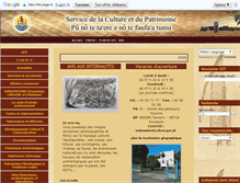 Tablet Screenshot of culture-patrimoine.pf